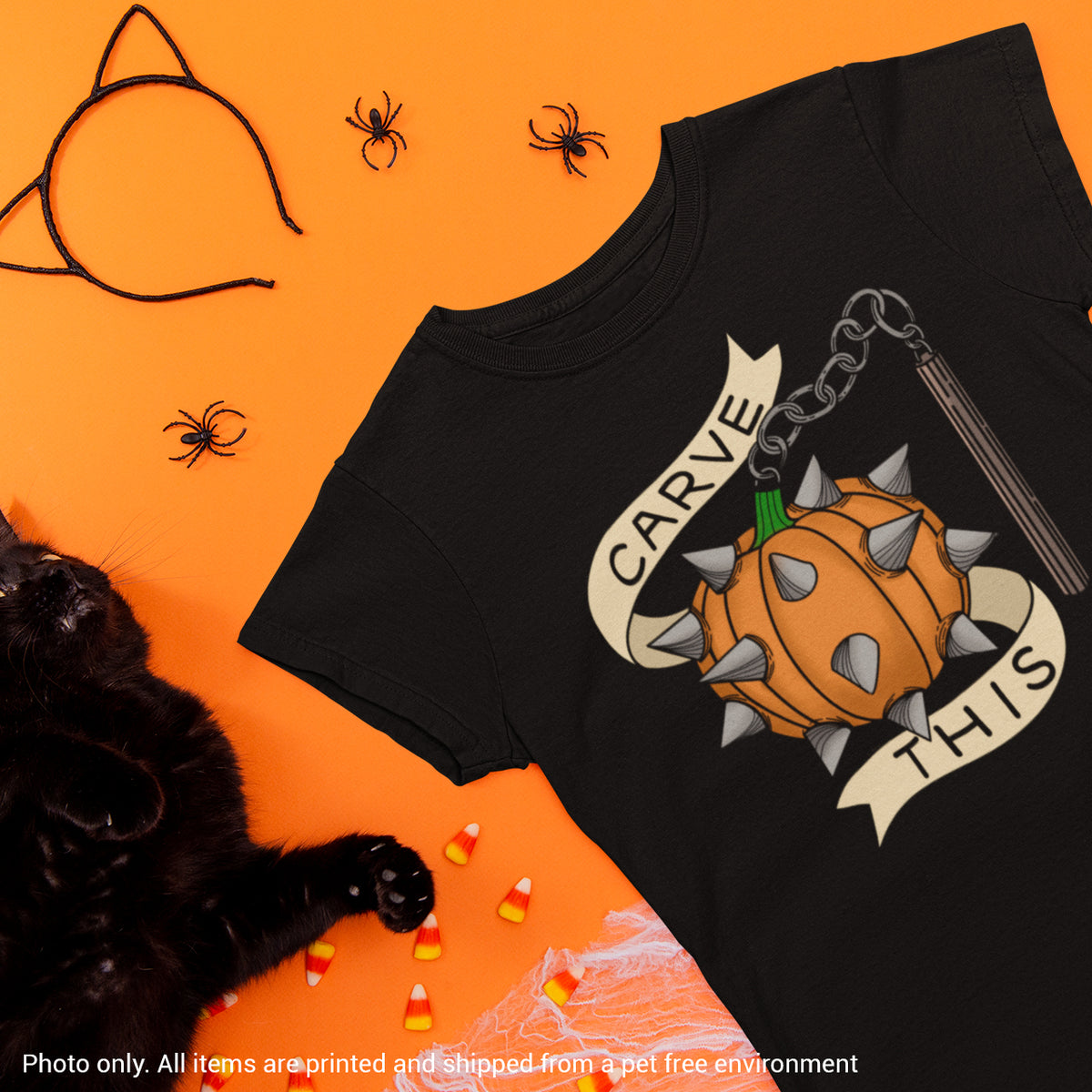 Carve This Pumpkin Flail Graphic Shirt