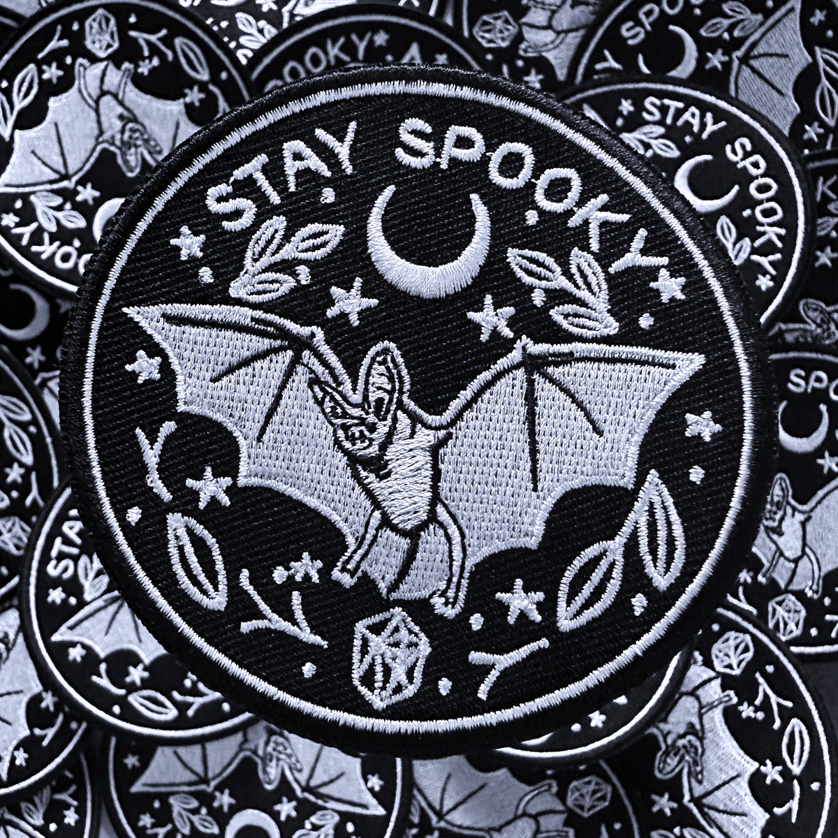Stay Spooky Bat Iron On Patch