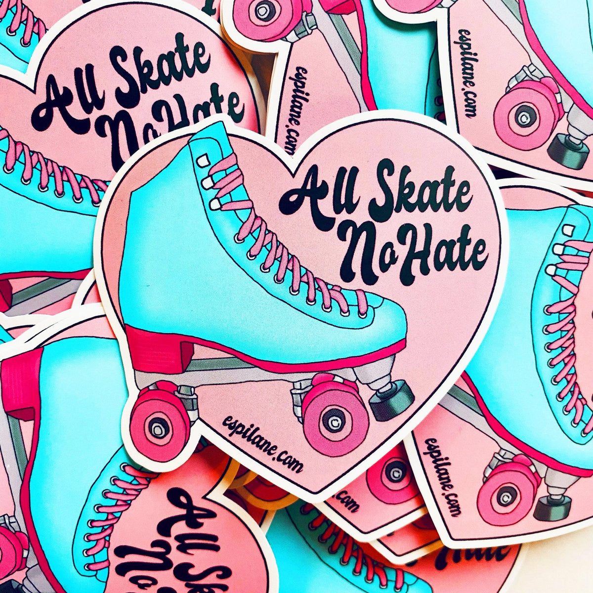 All Skate No Hate Vinyl Sticker-Sticker-ESPI LANE