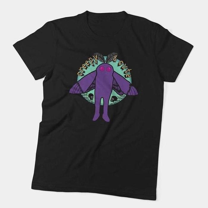 Creepy &amp; Cute Mothman Cryptid Shirt-Graphic Shirt-ESPI LANE