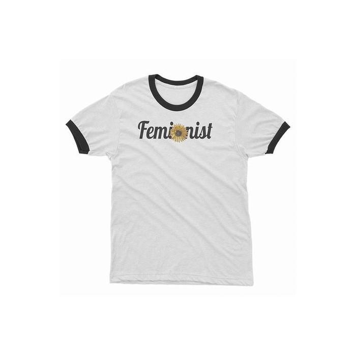 Feminist Sunflower Graphic Tee-Graphic Shirt-ESPI LANE