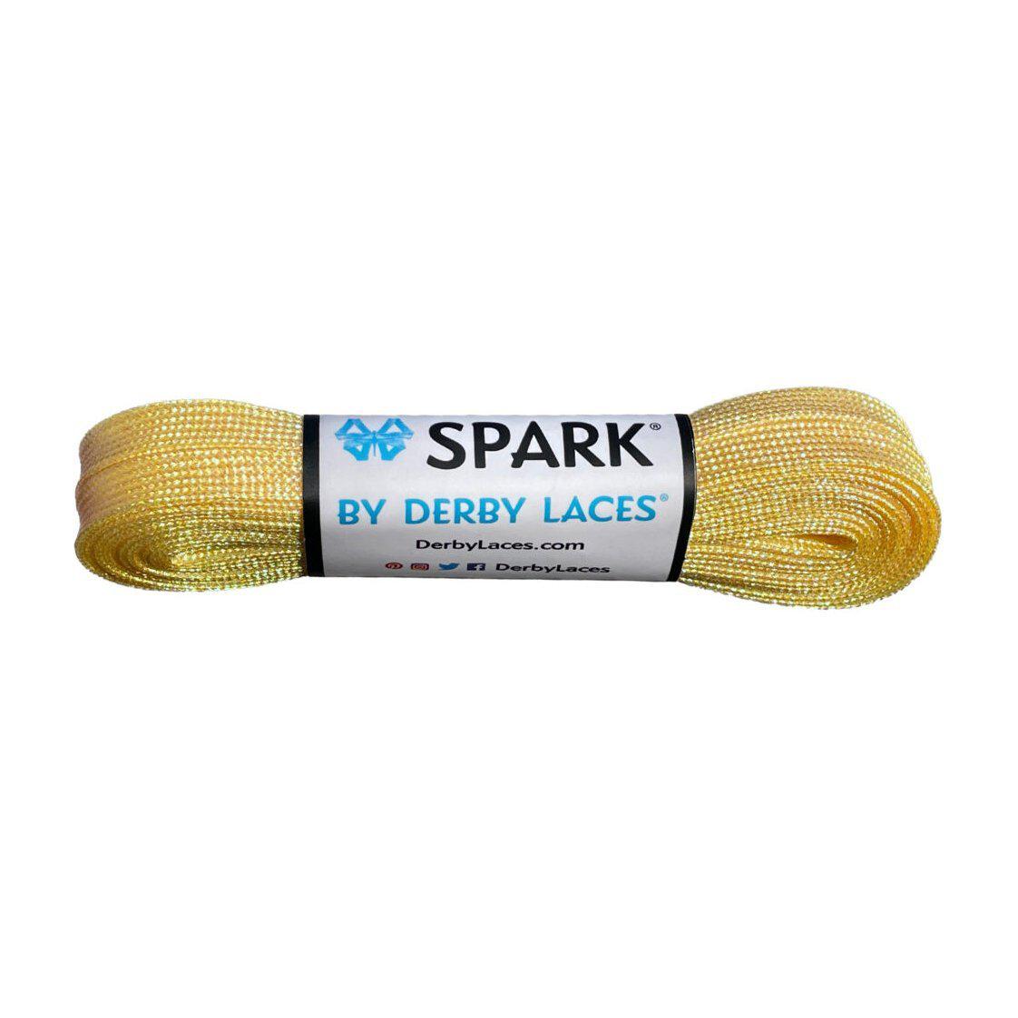 Lemon Yellow Derby Spark Roller Skate Metallic Laces-Laces-ESPI LANE