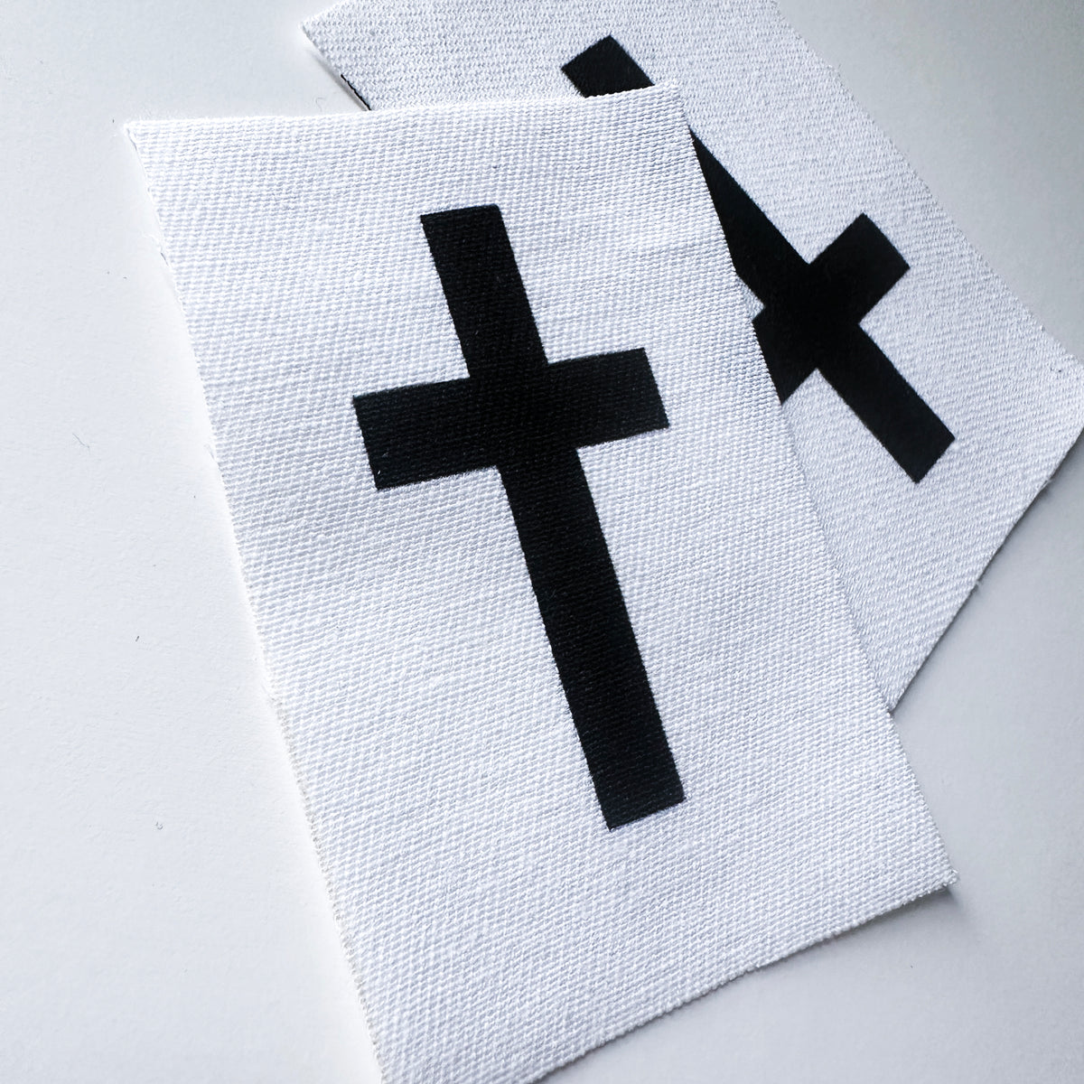 Cross Sew-On Fabric Patch