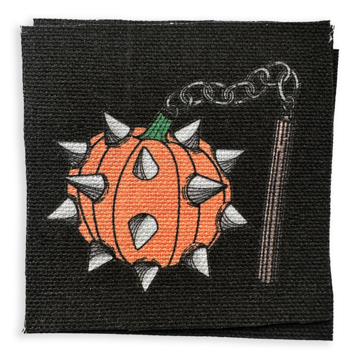 Pumpkin Flail Fabric Patch