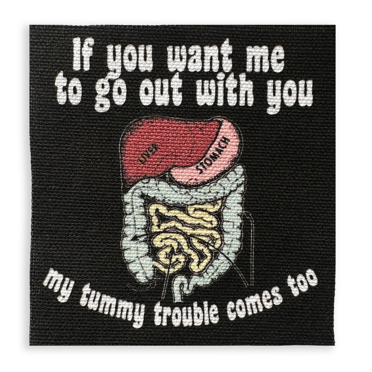 Tummy Trouble Fabric Patch