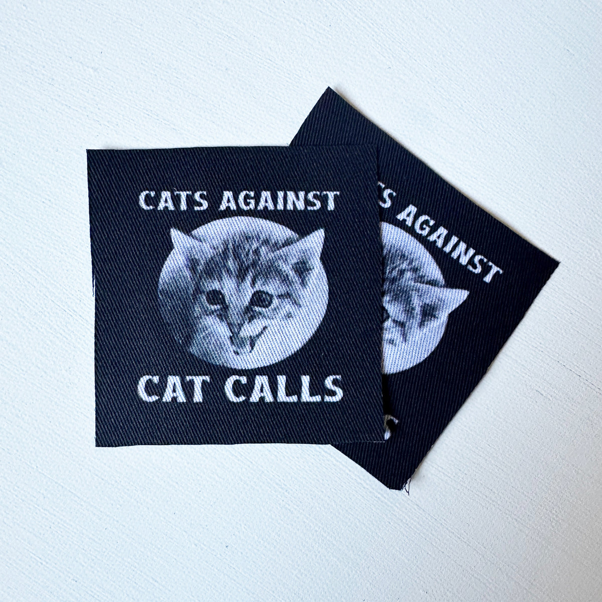 No Cat Calls Fabric Patch