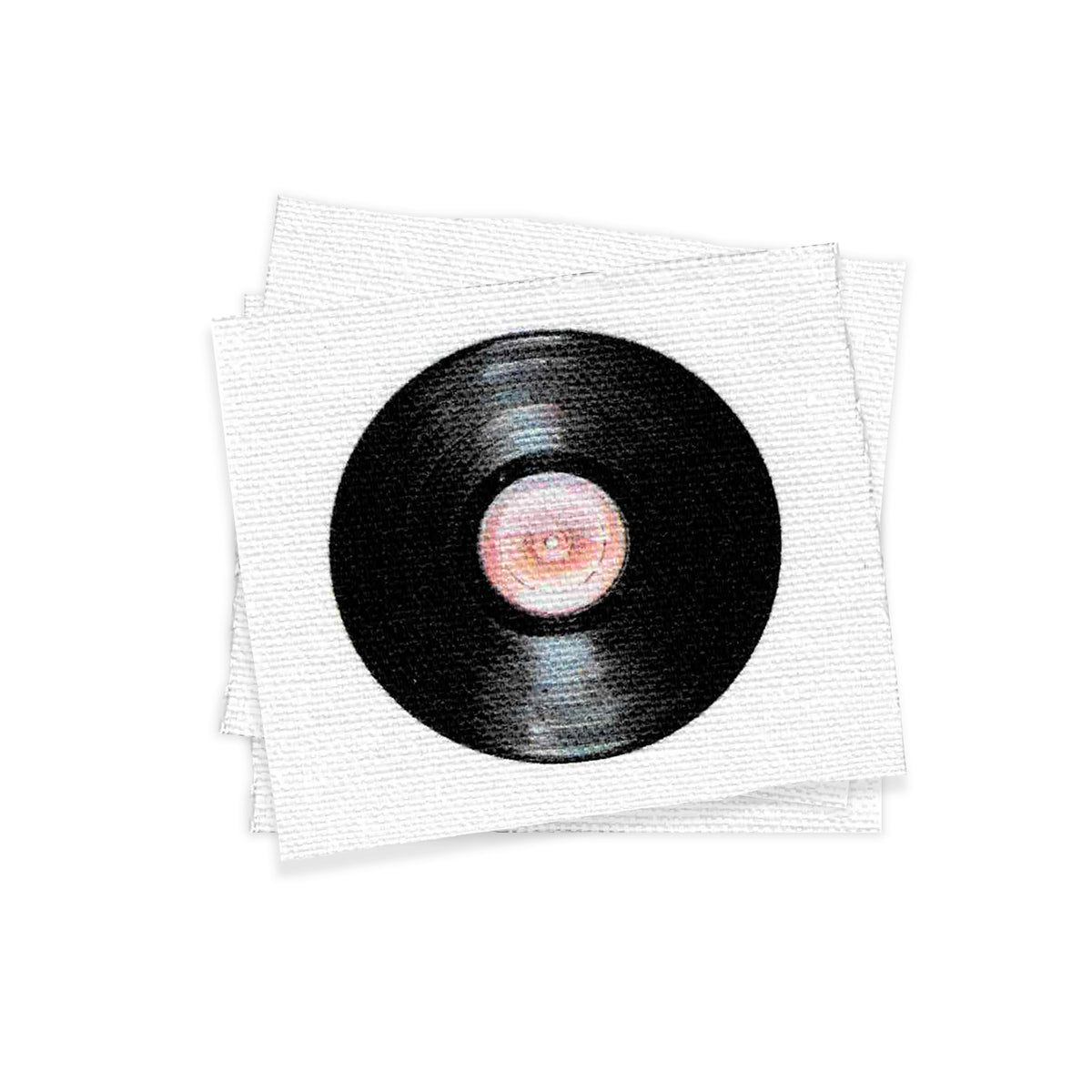 Vinyl Record Applique Fabric Sew-On Patch