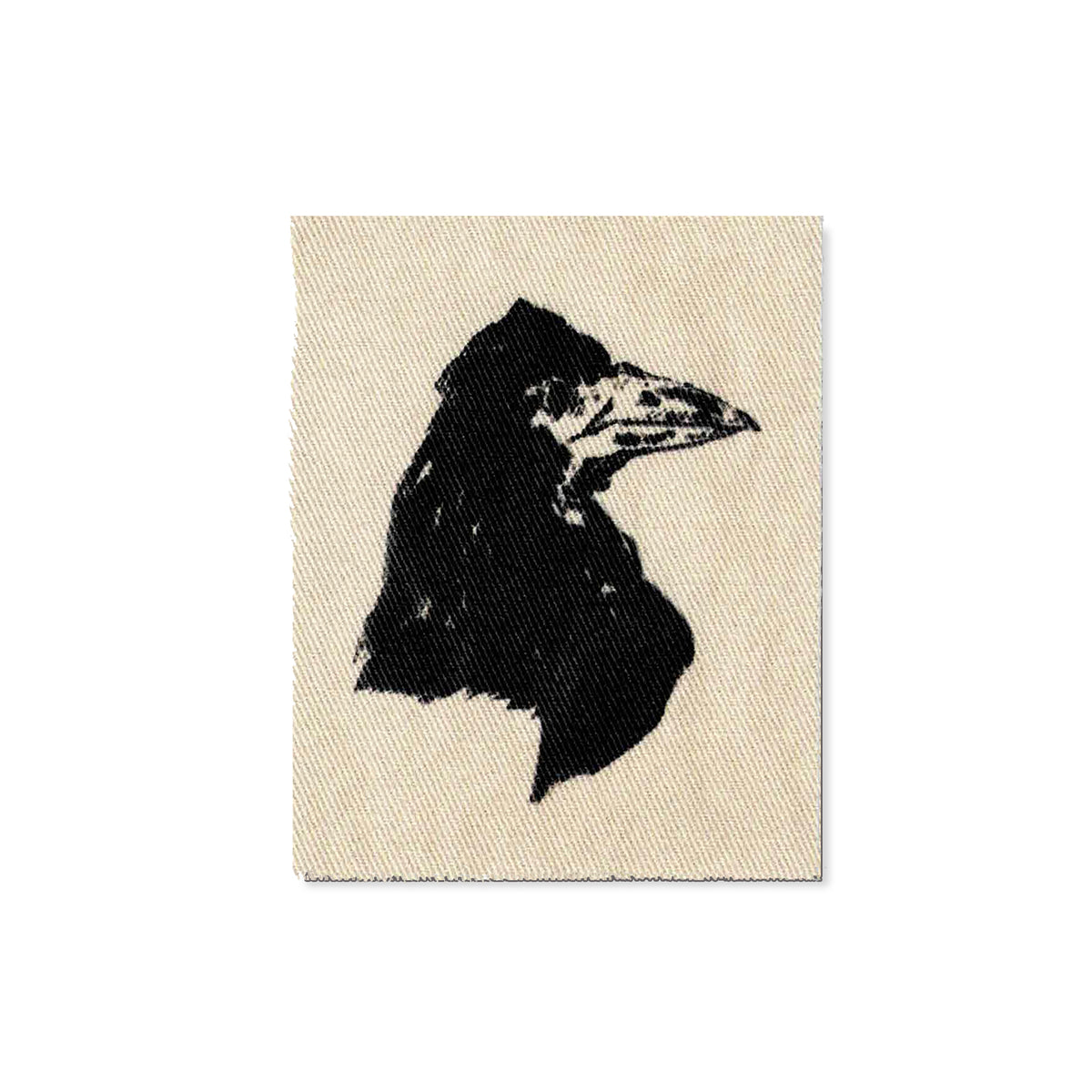Raven&#39;s Head Sew-On Fabric Patch
