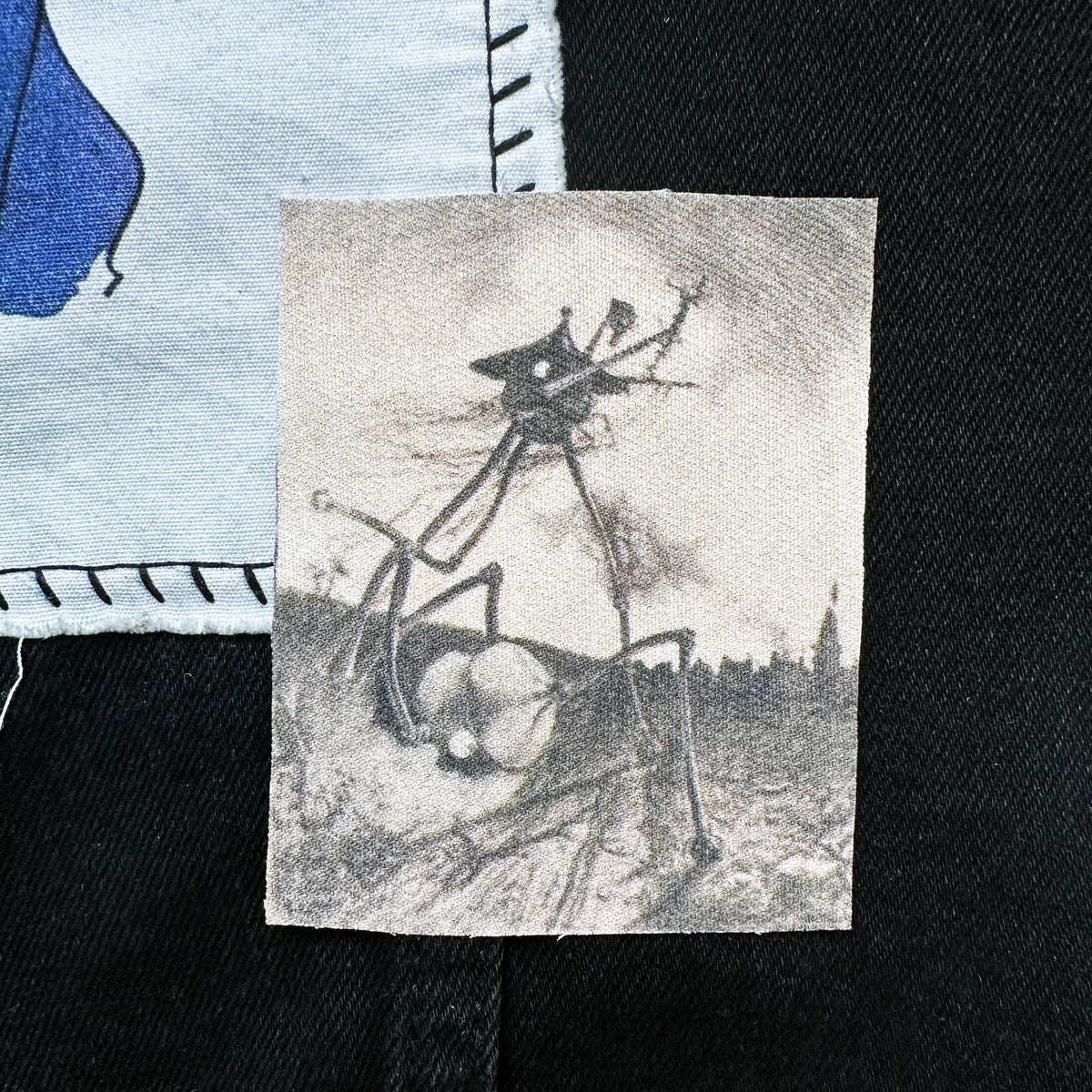 War of the World UFO Falling Fabric Patch