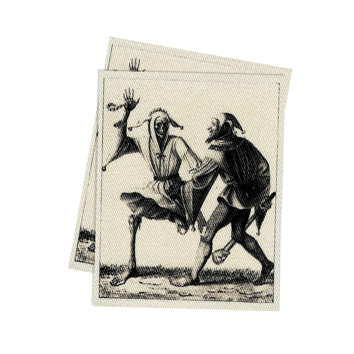 Jester &amp; Death Fabric Sew-On Patch