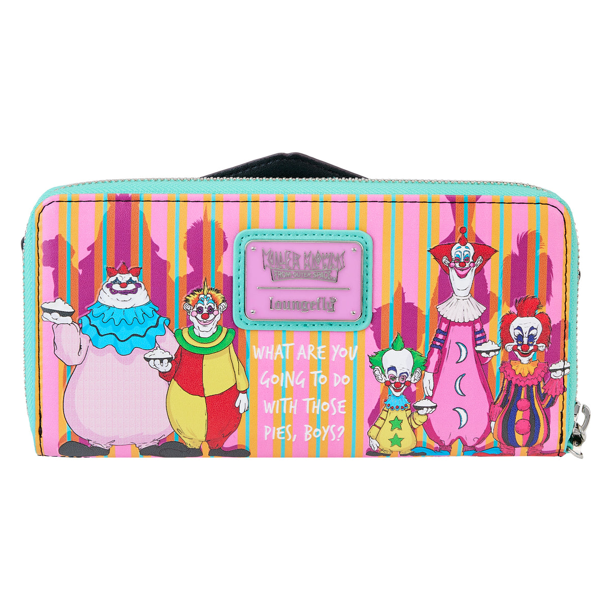 Killer Klowns from Outer Space Loungefly Zip-Around Glowing Wristlet Wallet