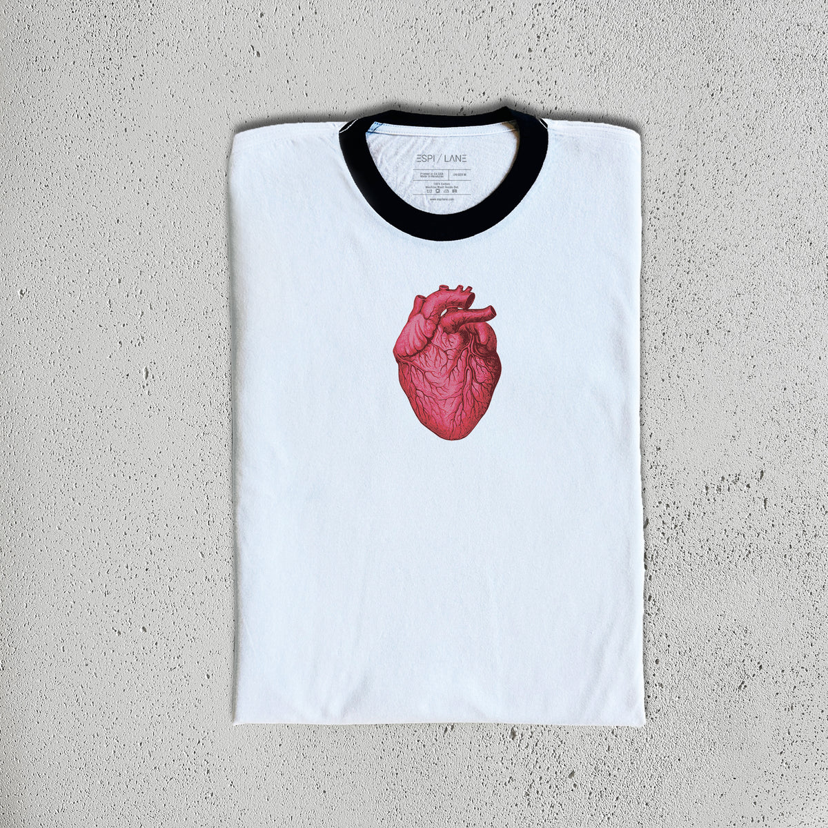 Anatomical Heart Graphic T-Shirt-ESPI LANE