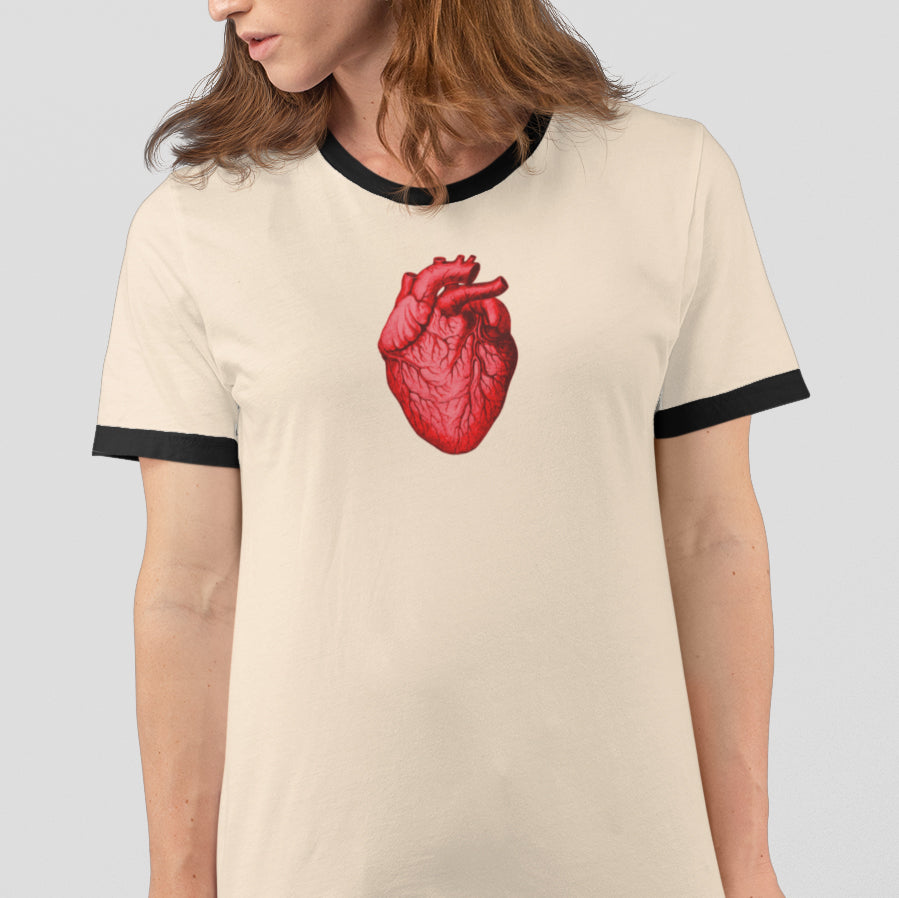 Anatomical Heart Graphic T-Shirt-ESPI LANE