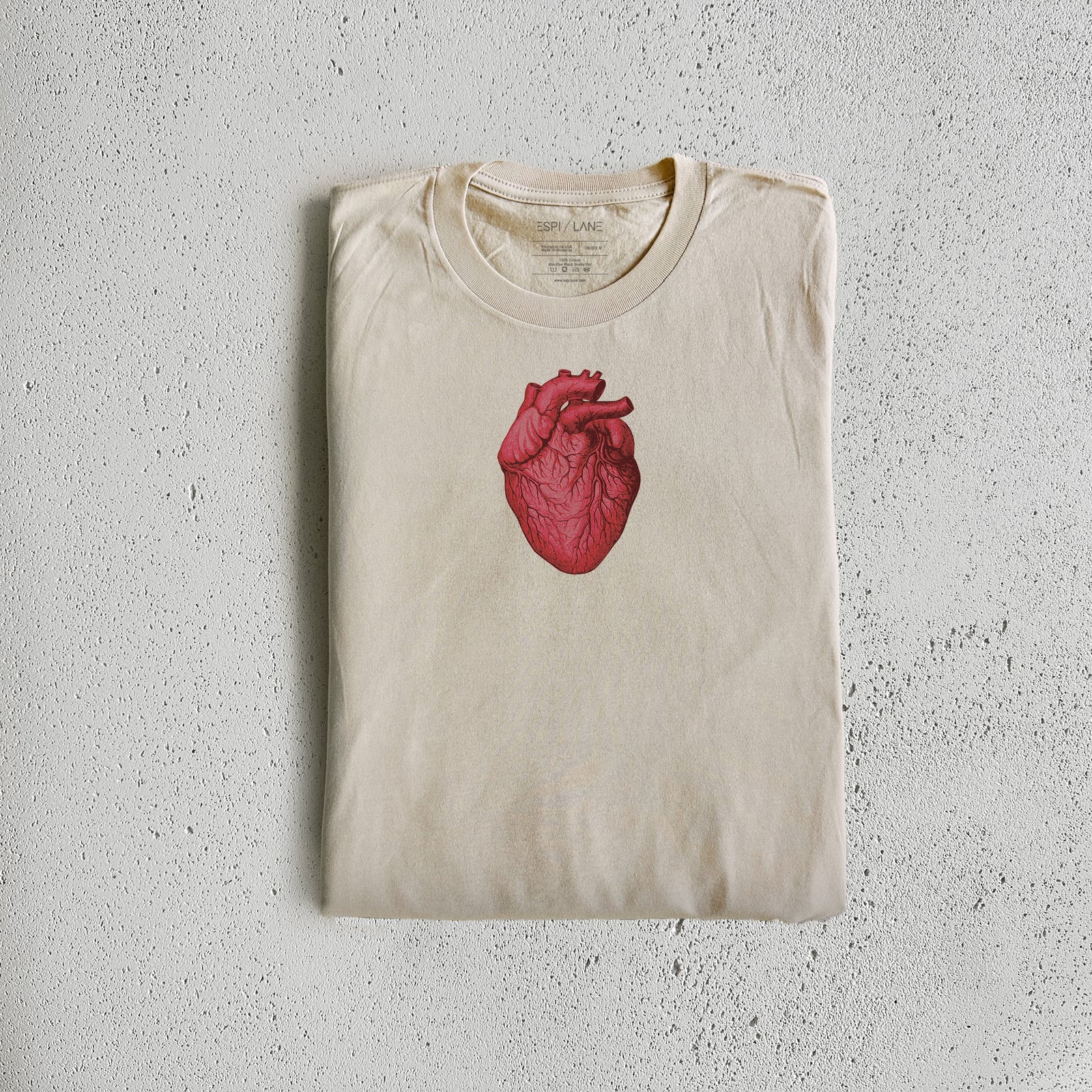 Anatomical Heart Graphic T-Shirt-ESPI LANE