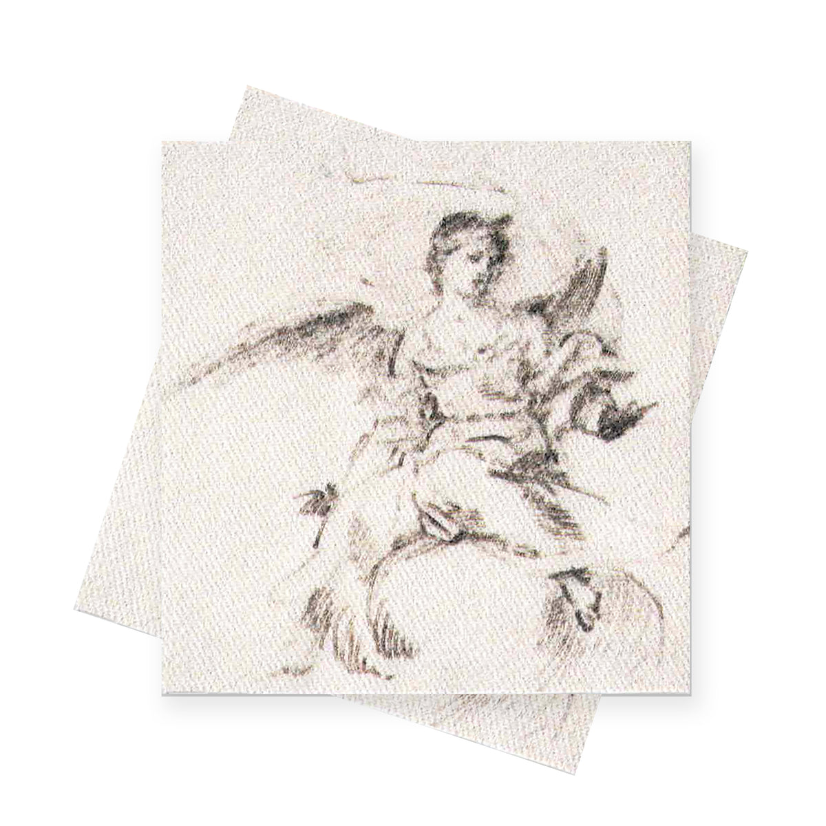 Angel on the Clouds Sketch Sew-On Fabric Patch-ESPI LANE