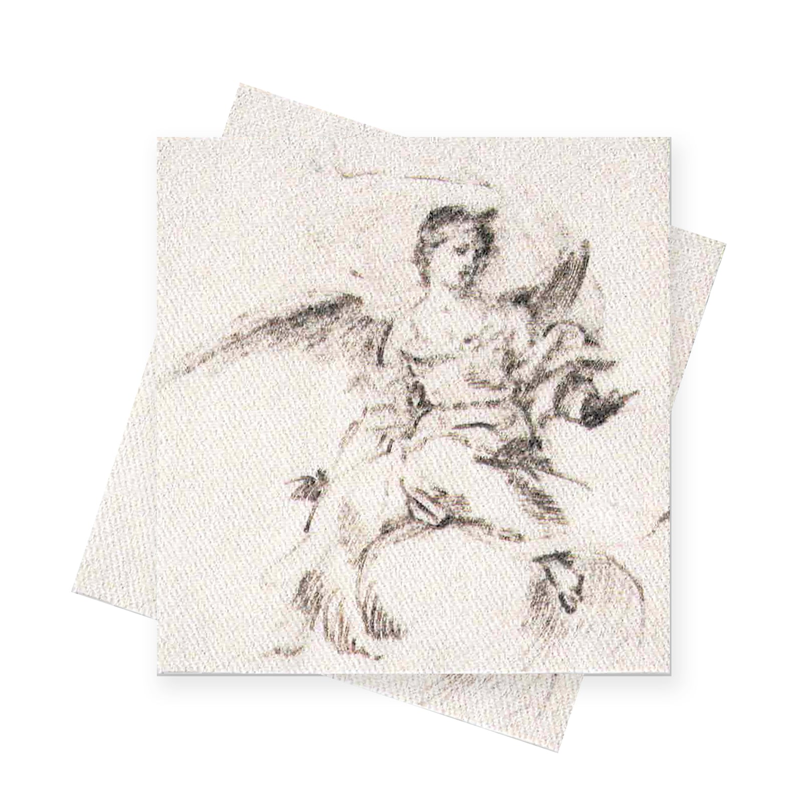 Angel on the Clouds Sketch Sew-On Fabric Patch-ESPI LANE