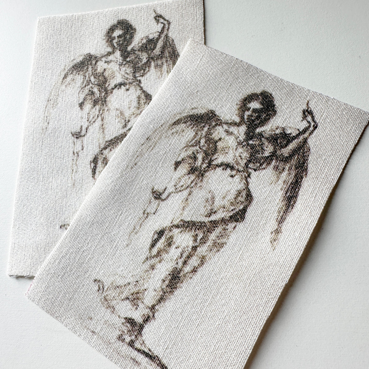 Angel Standing Sketch Sew-On Fabric Patch-ESPI LANE