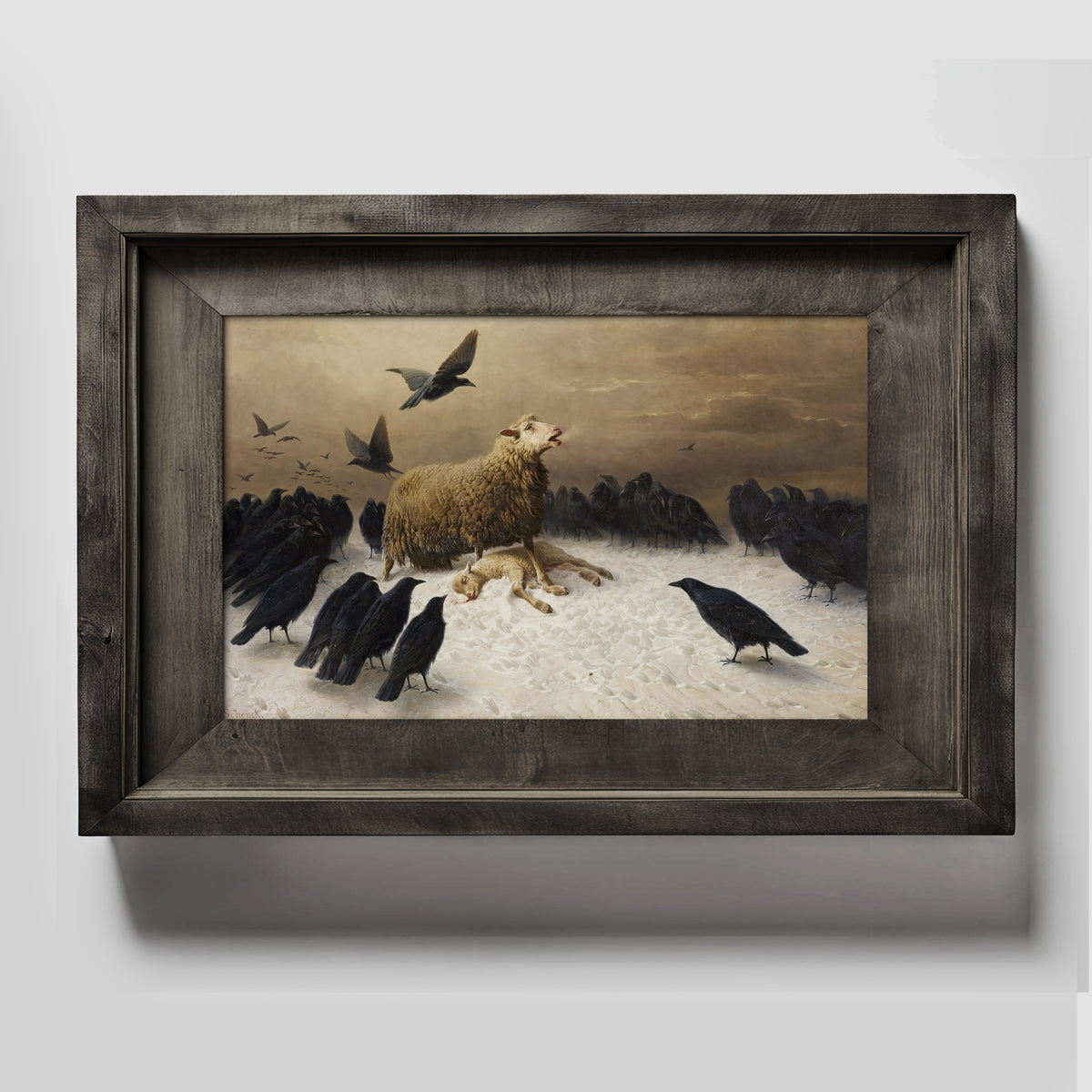 Anguish Lamb Mother Fine Art Print-ESPI LANE