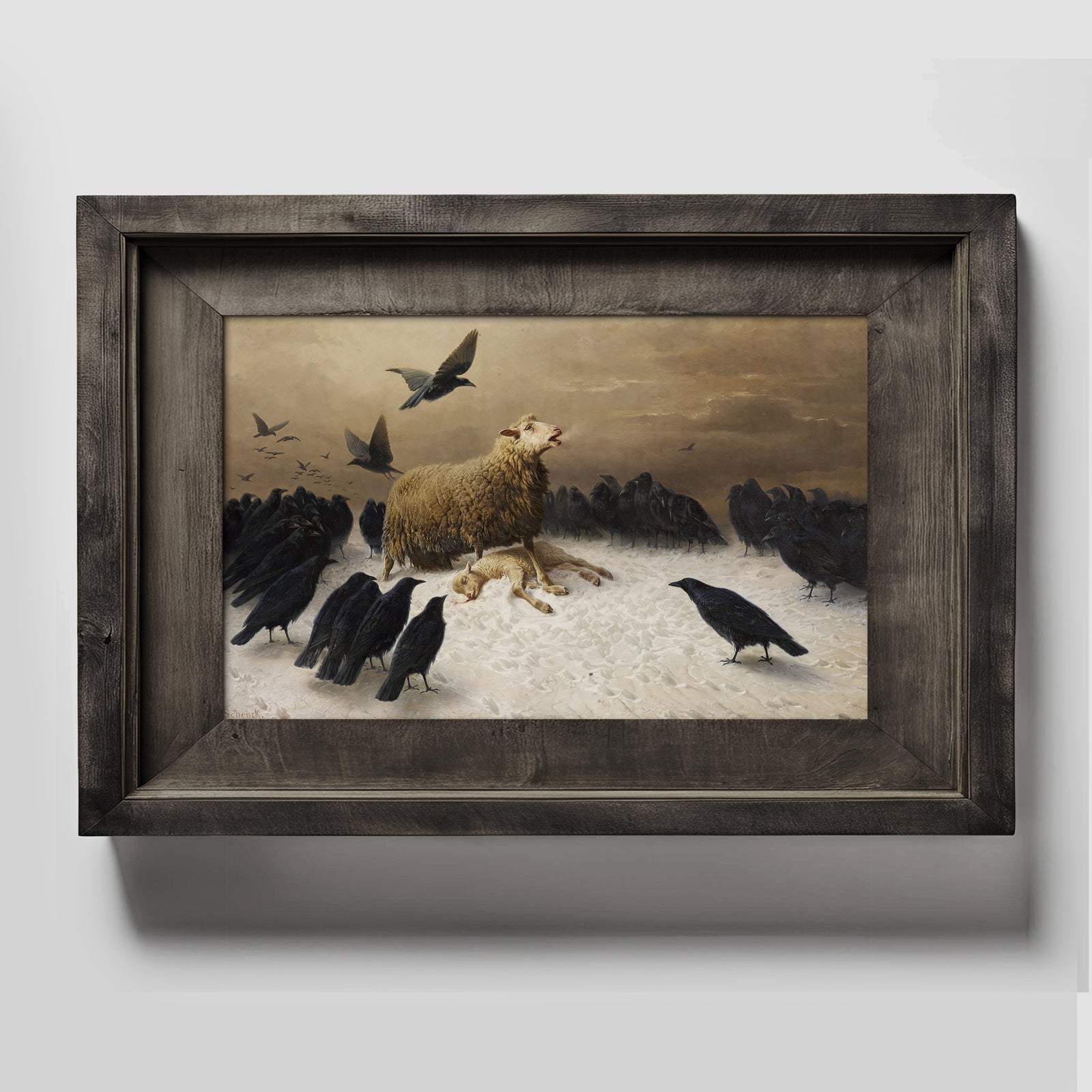 Anguish Lamb Mother Fine Art Print-ESPI LANE