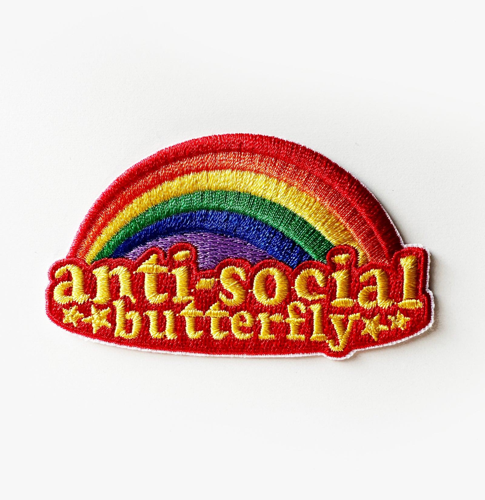 Anti-Social Butterfly Iron On Patch-ESPI LANE