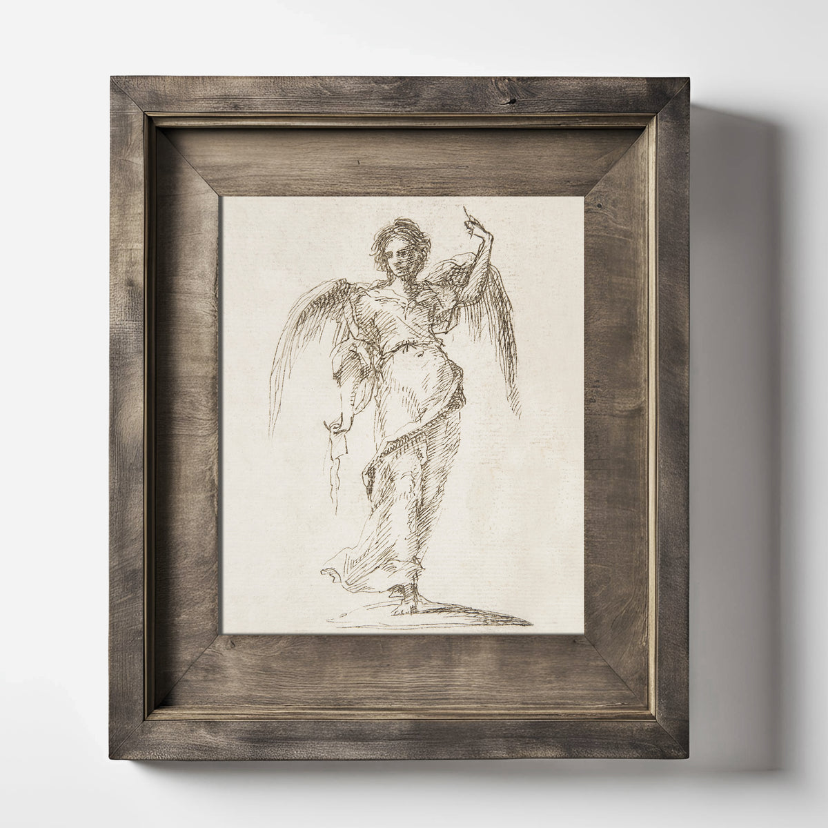 Antique Sketch Angel Fine Art Print-ESPI LANE