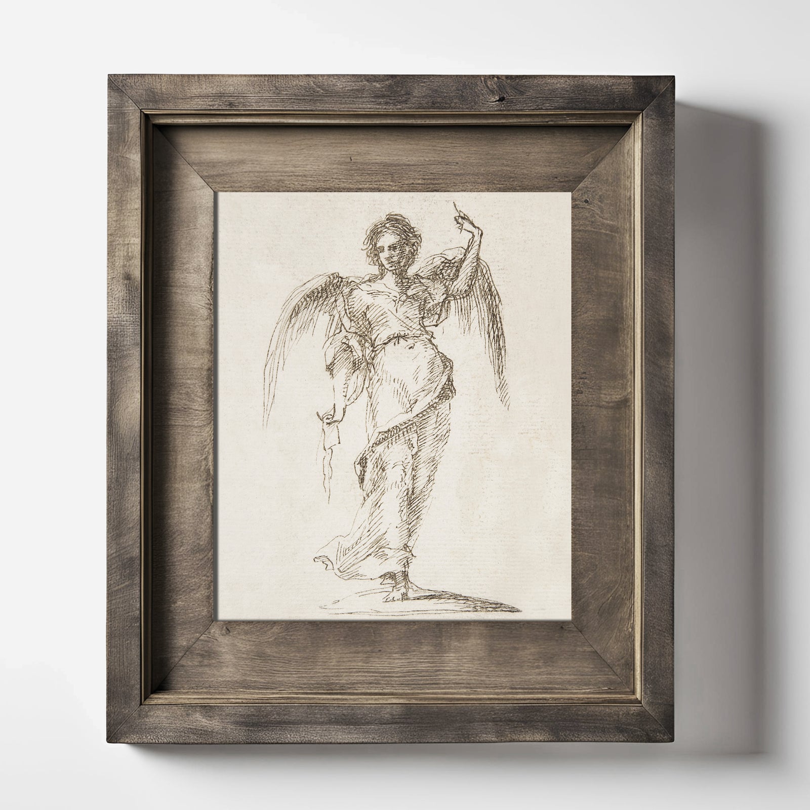 Antique Sketch Angel Fine Art Print-ESPI LANE