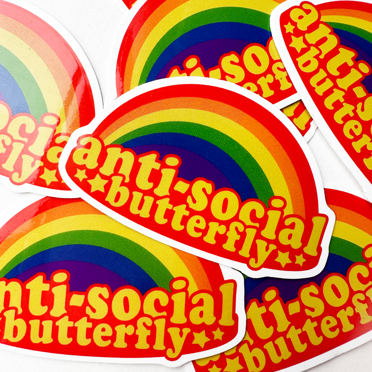 Anti-Social Butterly Decal Sticker