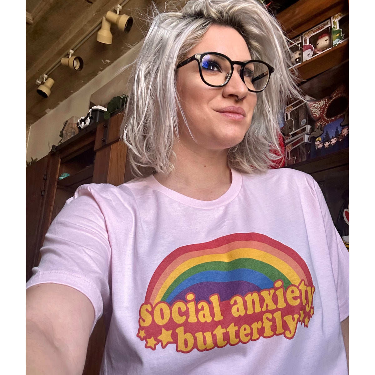 Social Anxiety Butterfly Graphic Tee