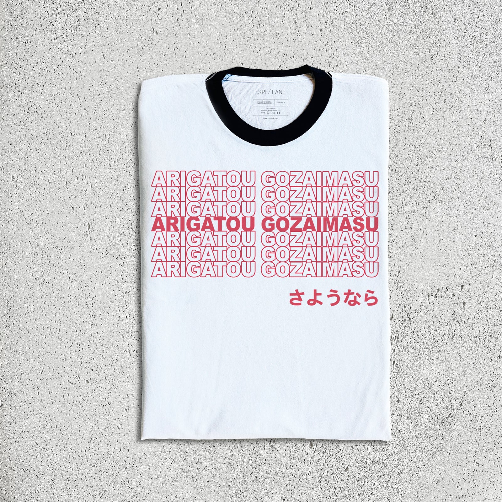 Arigatou Gozaimasu Thank You Shirt-ESPI LANE