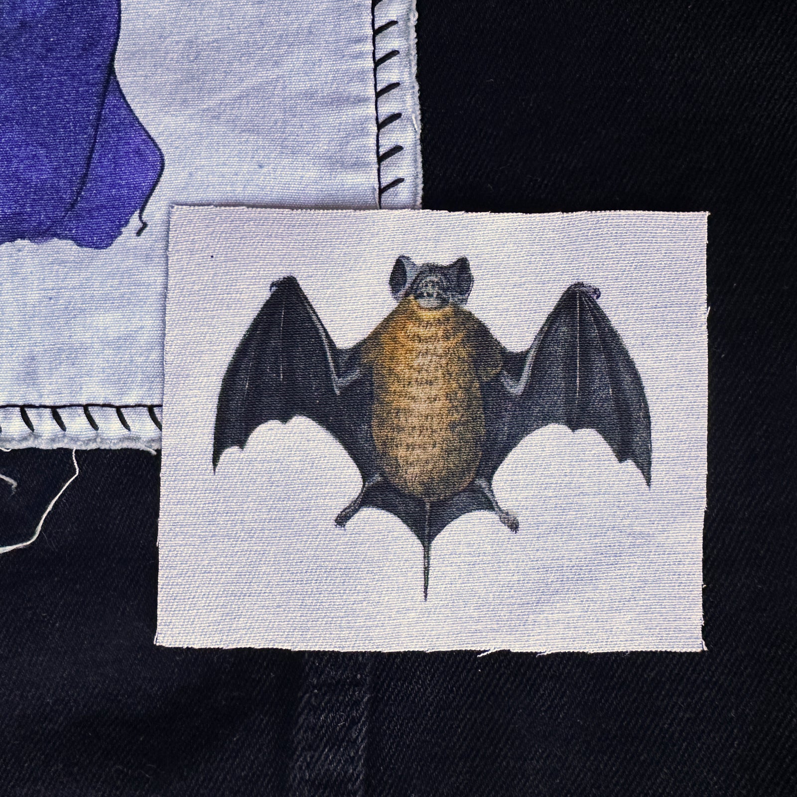 Bat Fabric Sew-On Patch-ESPI LANE