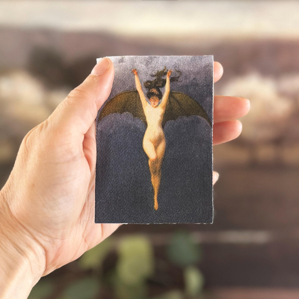 Bat Woman Sew-on Cotton Fabric Patch-ESPI LANE