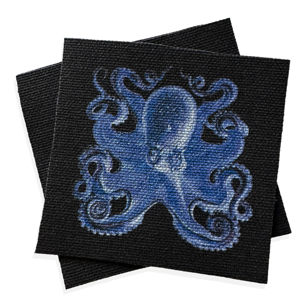Blue Octopus Fabric Sew On Patch-ESPI LANE