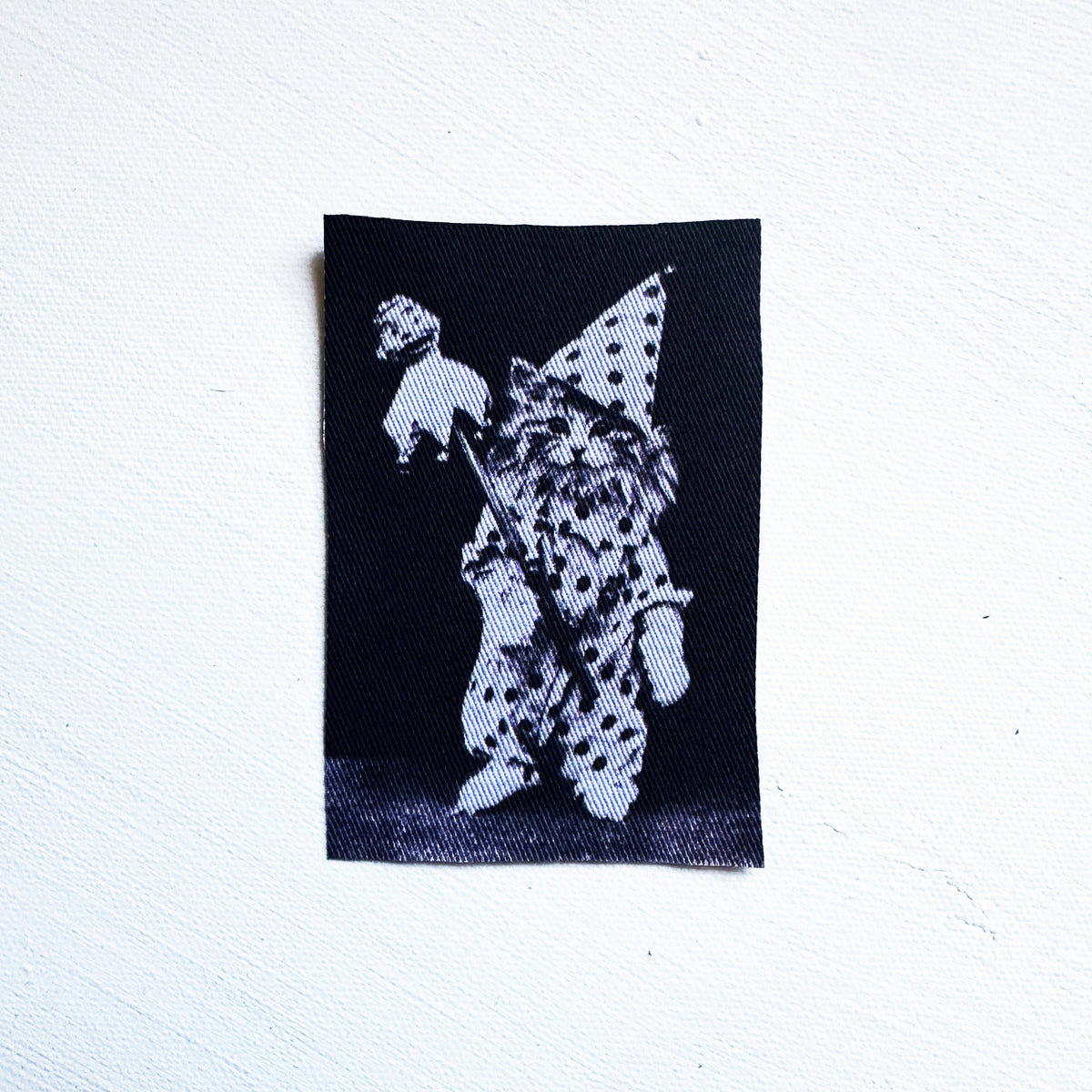 Cat Jester Clown Fabric Sew On Patch-ESPI LANE