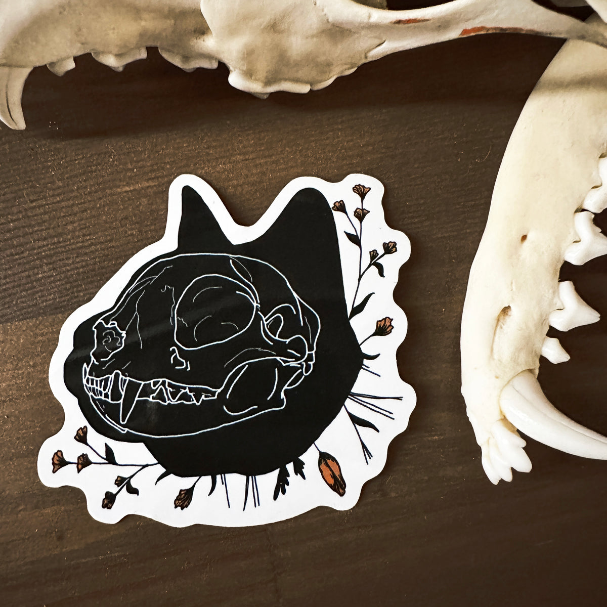 Cat Skull Decal Sticker-ESPI LANE