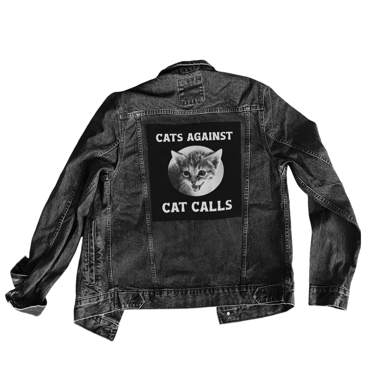 Cats Against Cat Calls Large Sew-On Jacket Patch-ESPI LANE