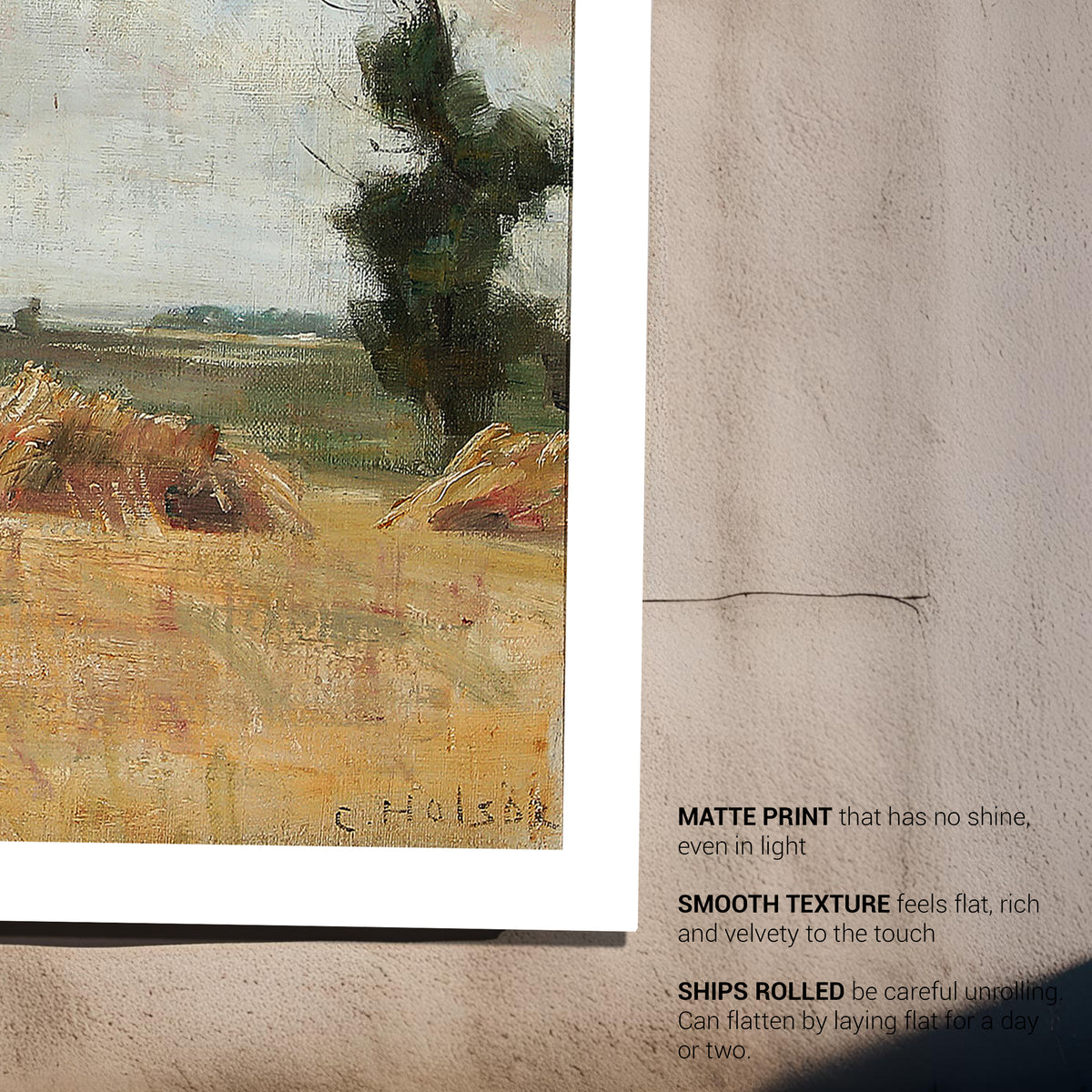 Countryside Landscape Carl Holsoe Fine Art Print-ESPI LANE