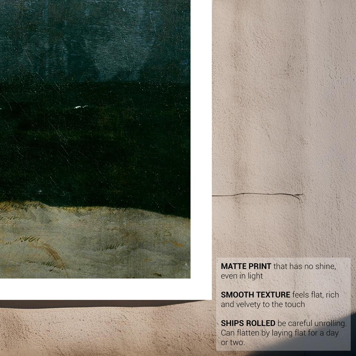 Dark Moody Monk by the Sea Fine Art Print-ESPI LANE