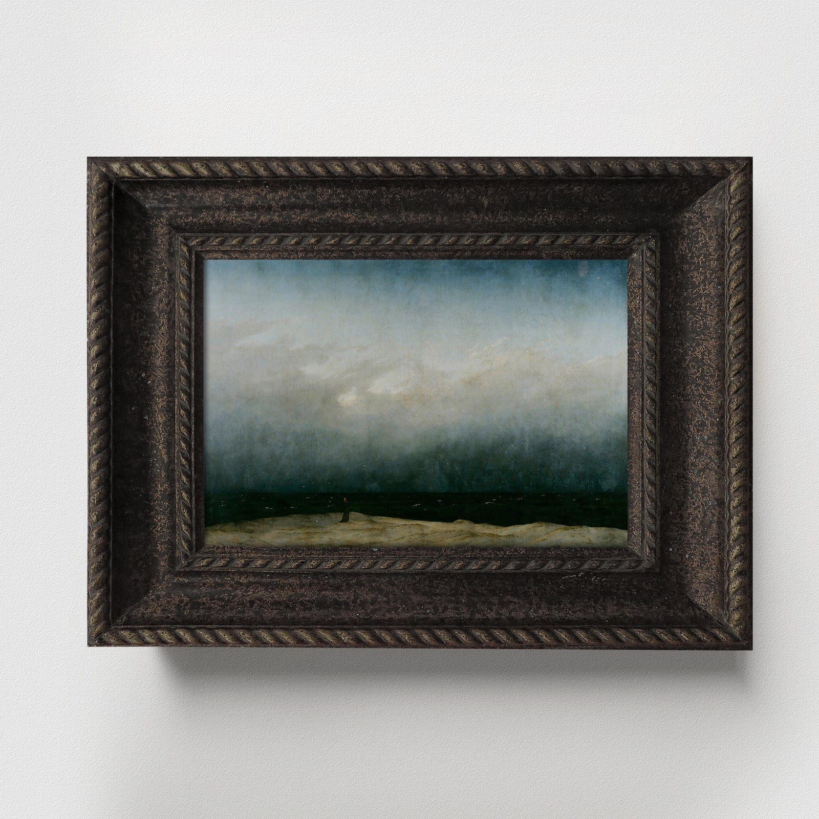 Dark Moody Monk by the Sea Fine Art Print-ESPI LANE