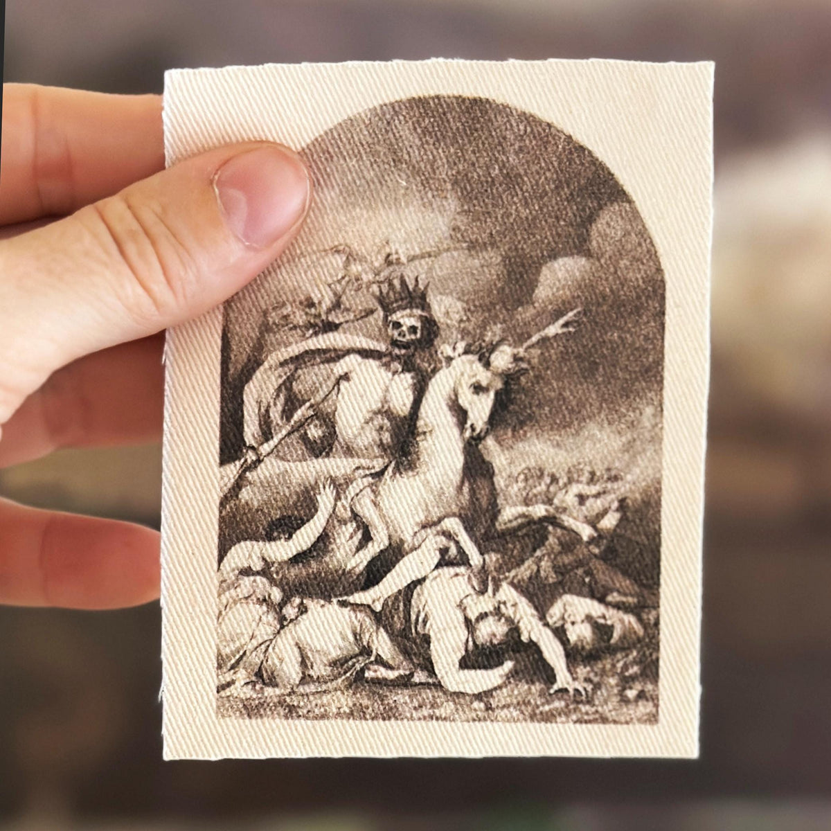 Death on a Pale Horse Cotton Sew On Patch-ESPI LANE