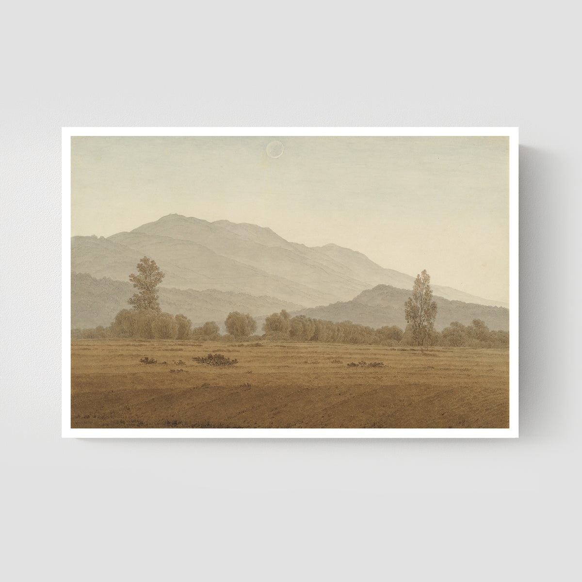 Dreamy Eclipse Over the Mountains Landscape Fine Art Print-ESPI LANE