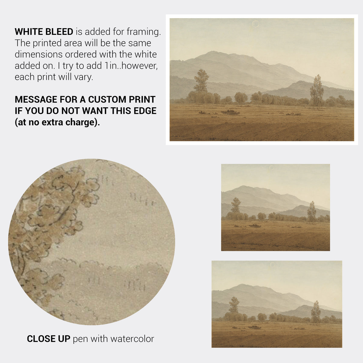 Dreamy Eclipse Over the Mountains Landscape Fine Art Print-ESPI LANE