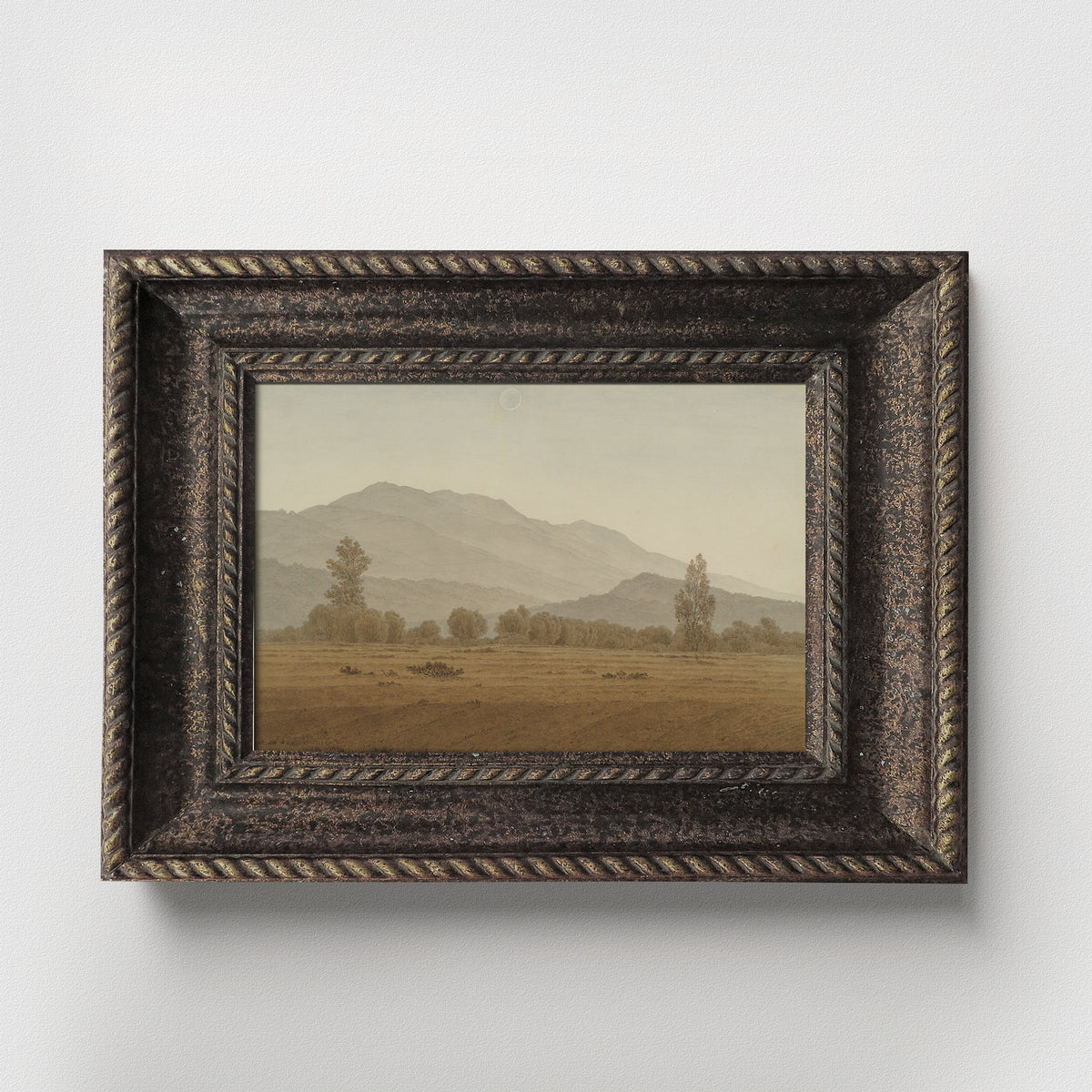 Dreamy Eclipse Over the Mountains Landscape Fine Art Print-ESPI LANE