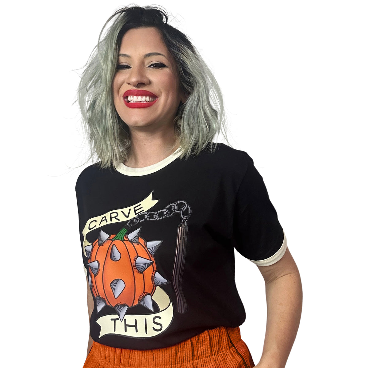 Carve This Pumpkin Flail Graphic Shirt