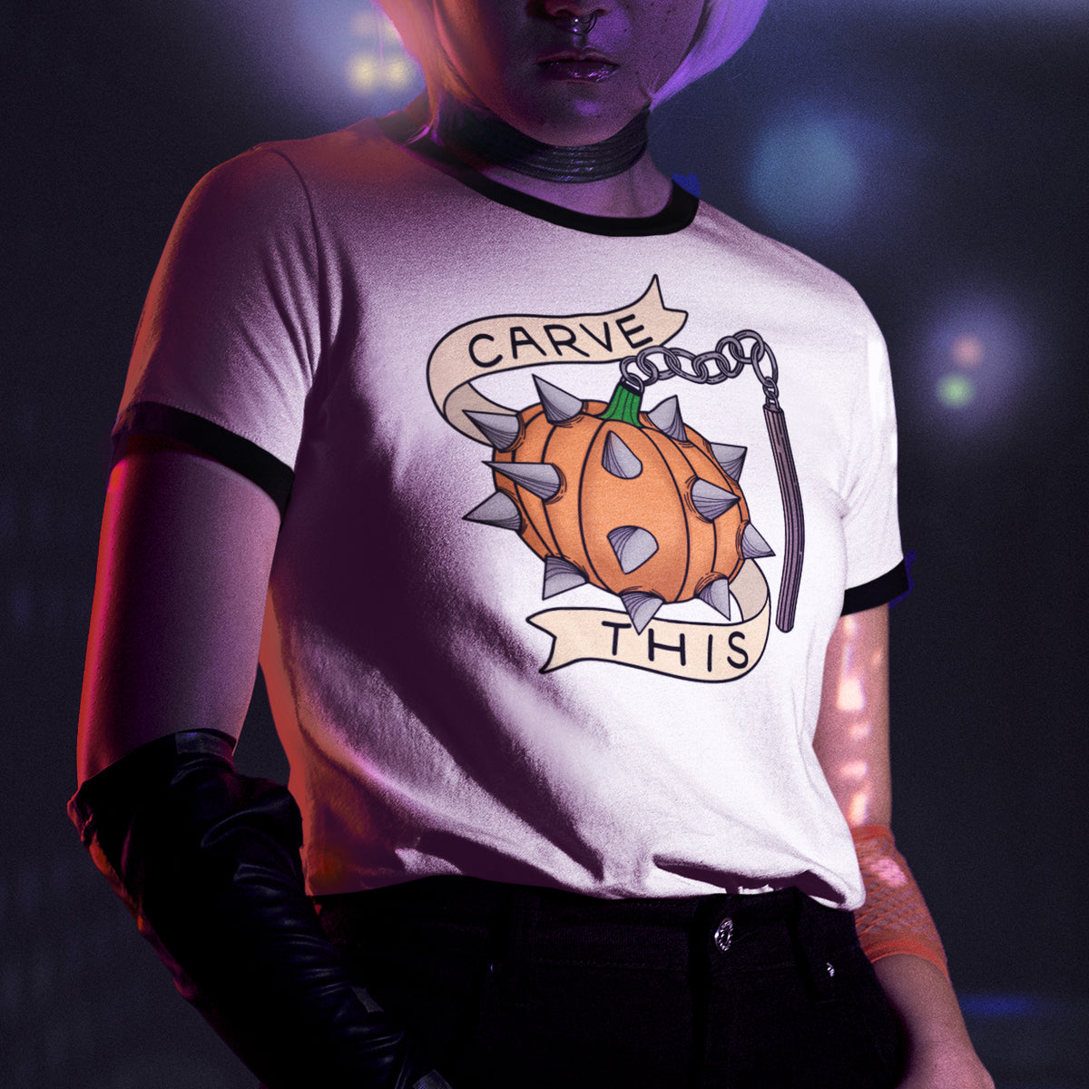 Carve This Pumpkin Flail Graphic Shirt