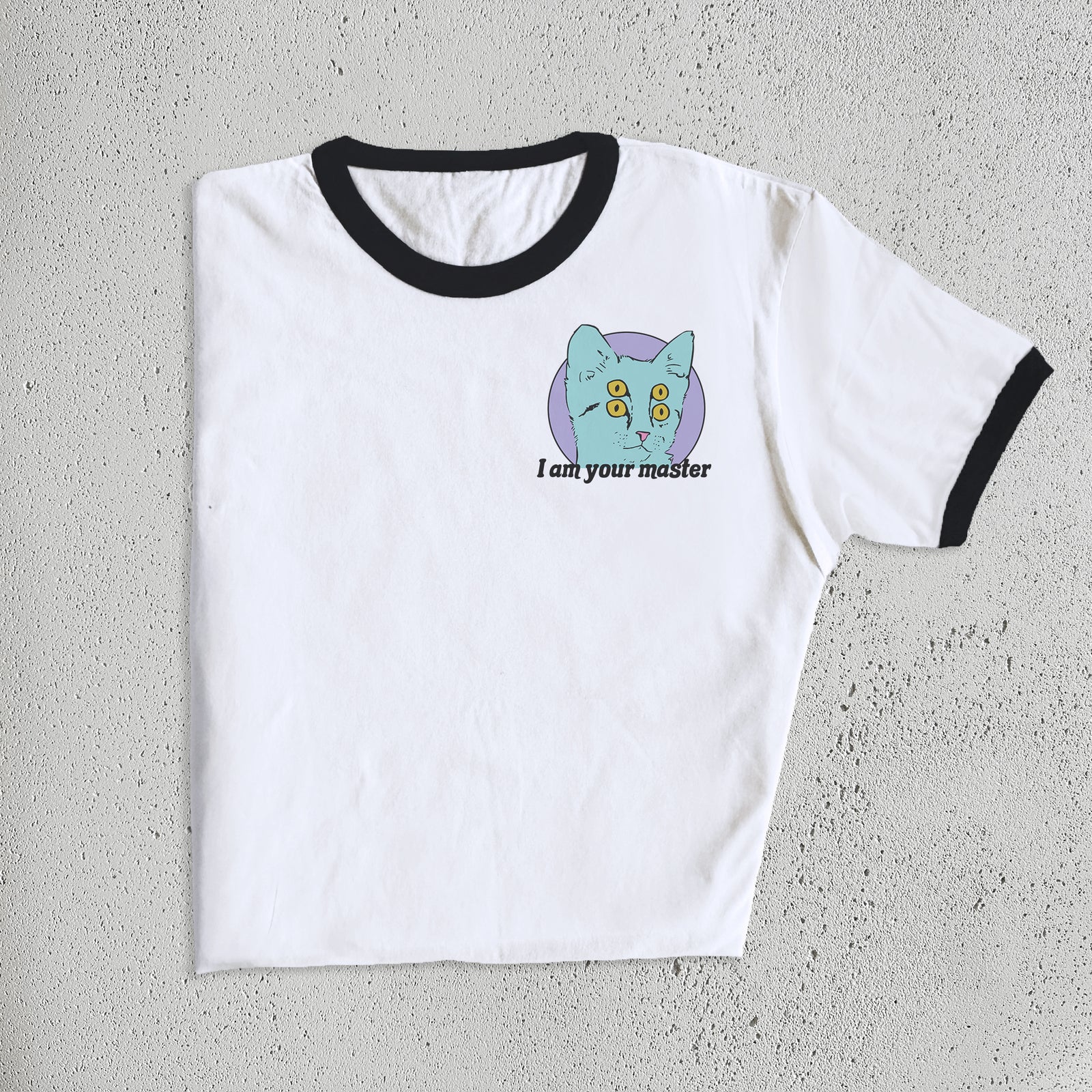 Four Eyed Cat Pocket Tee-ESPI LANE