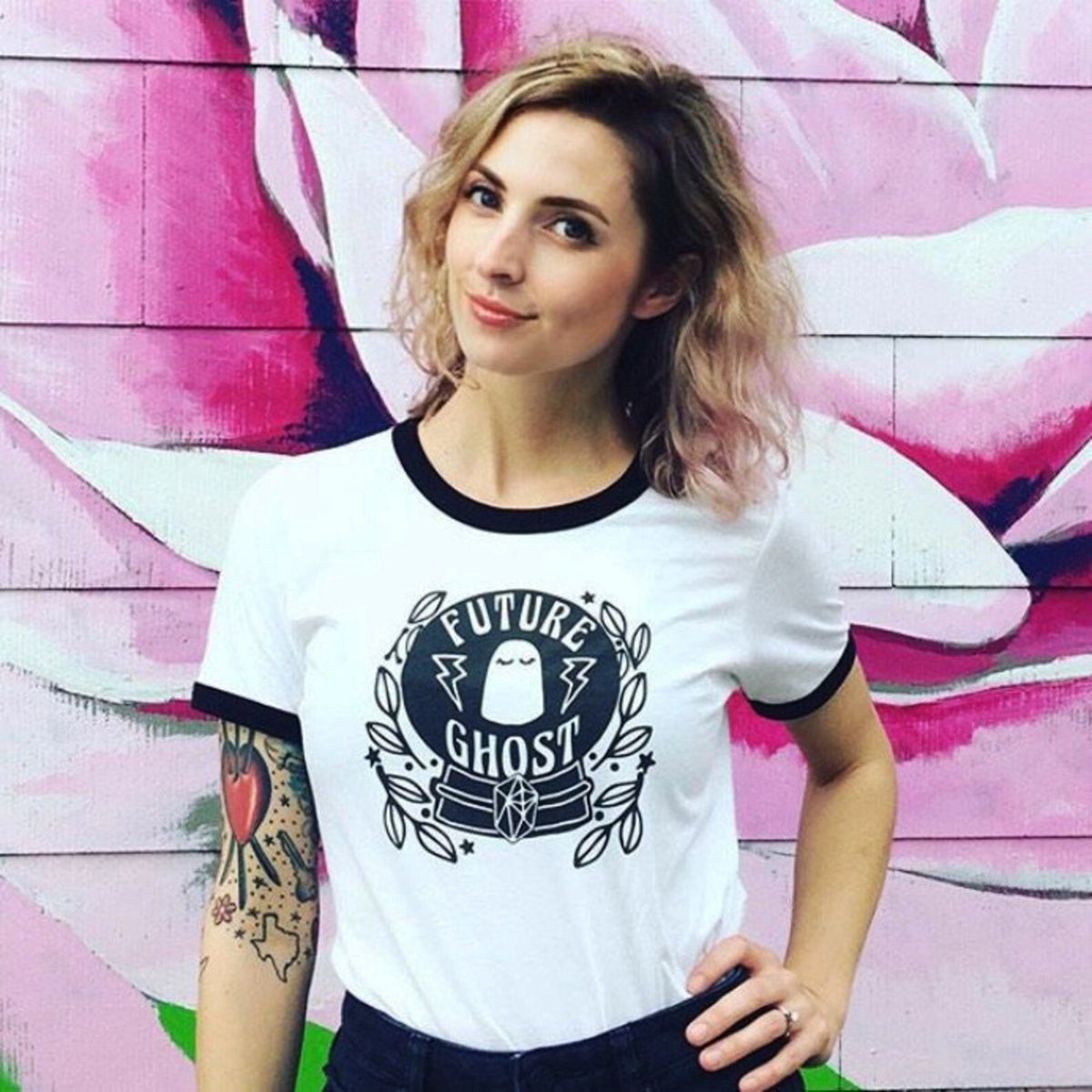 Future Ghost Graphic T-Shirt-ESPI LANE