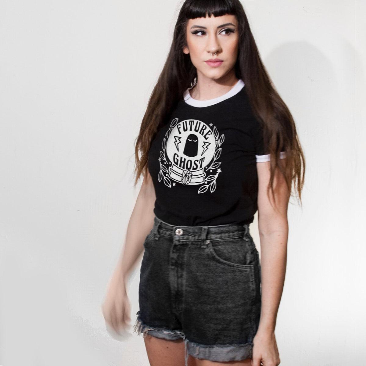 Future Ghost Graphic T-Shirt-ESPI LANE