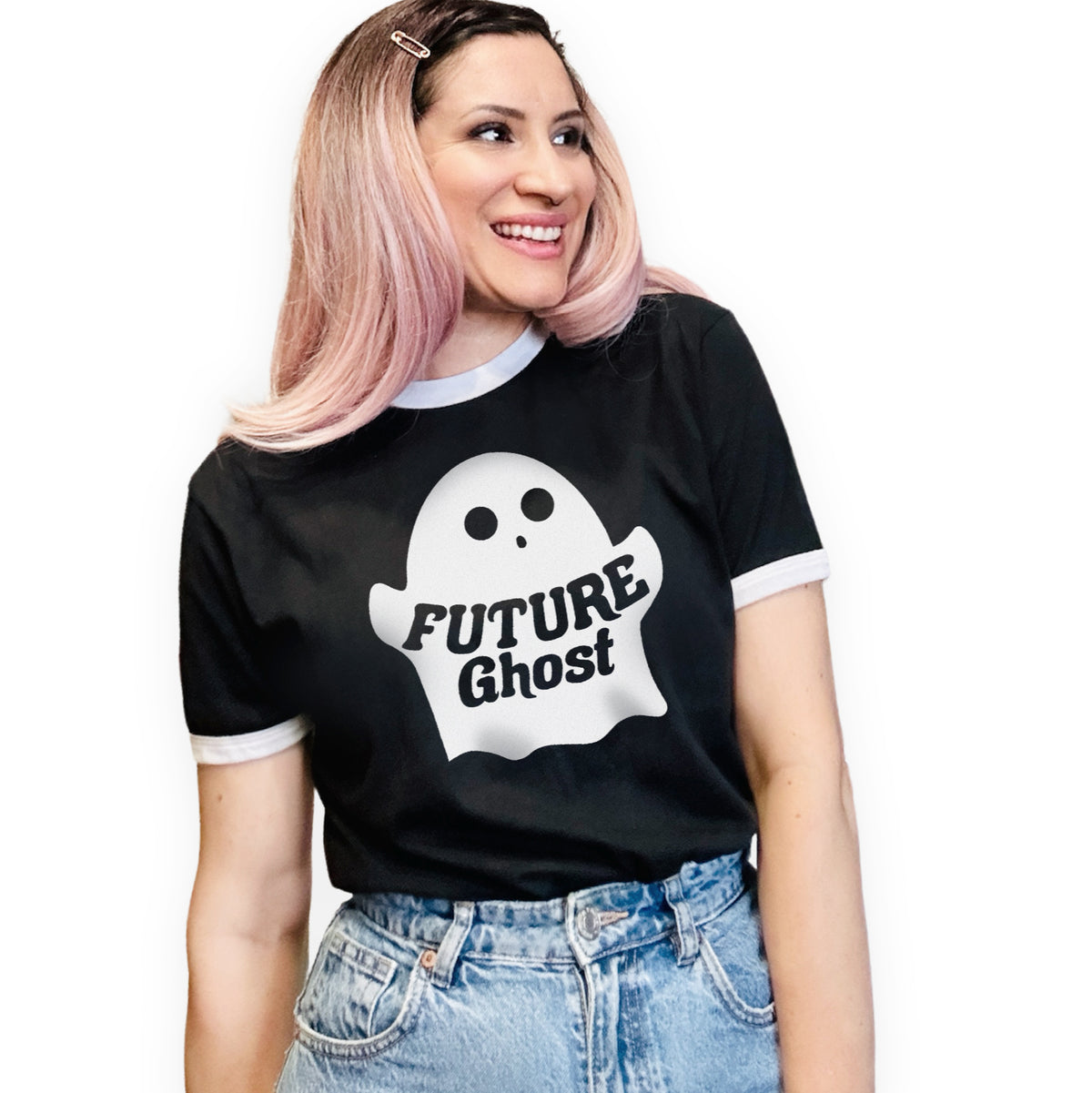 Spooky Cute Future Ghost Graphic Tee