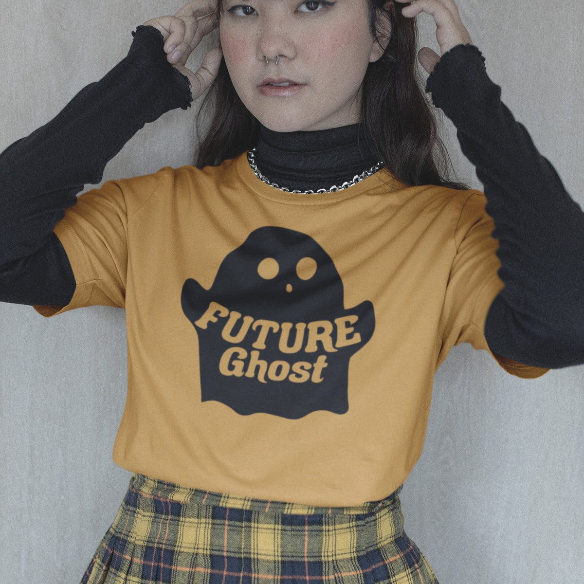 Spooky Cute Future Ghost Graphic Tee