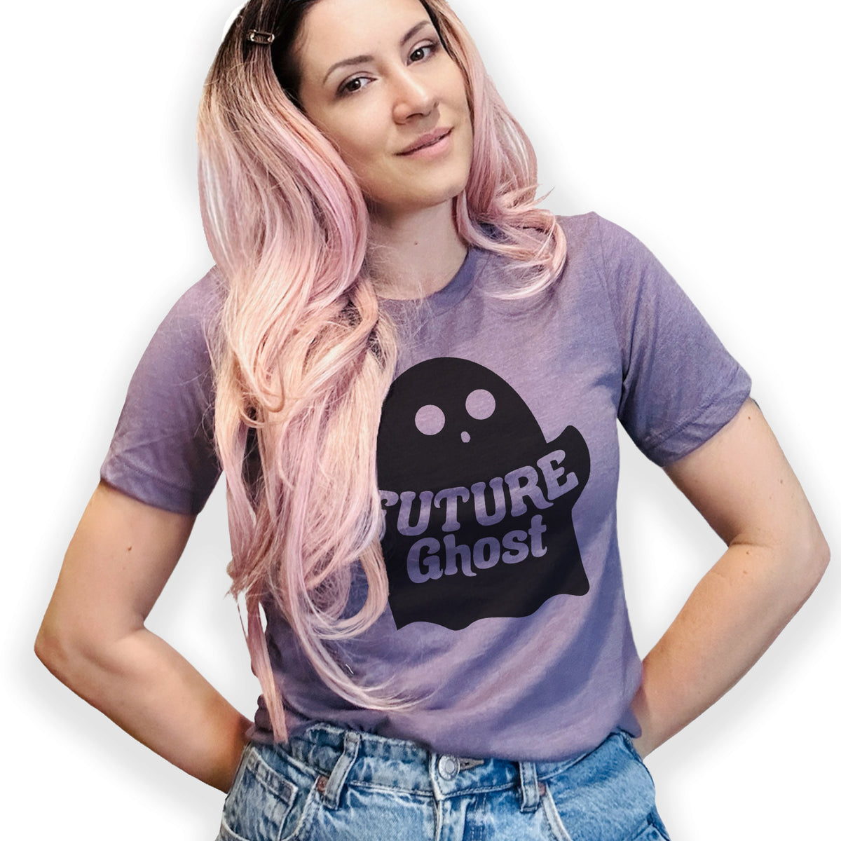 Spooky Cute Future Ghost Graphic Tee